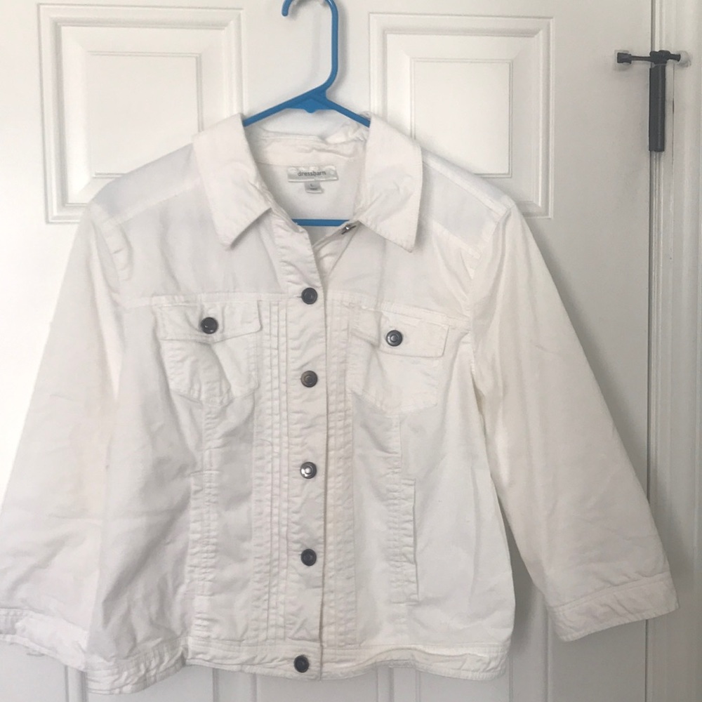 White jean jacket